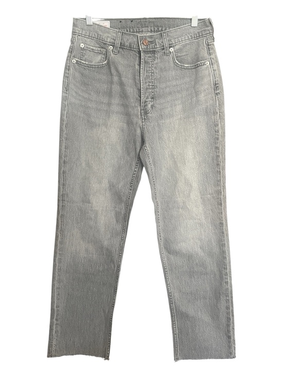 GAP Denim - GAP Cheeky Straight High Rise Jeans Minimalist Classic Button Up Gray SZ 8